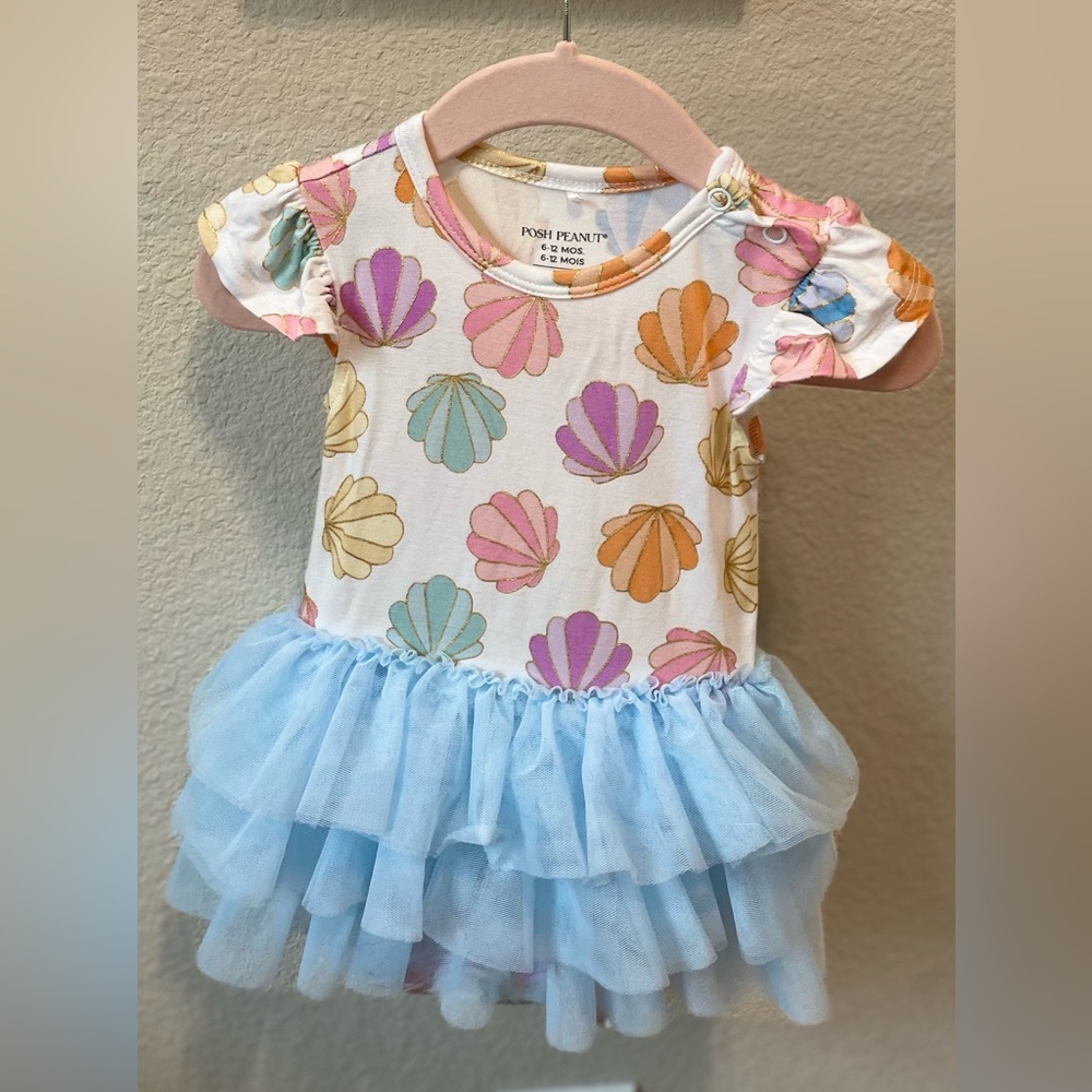 Posh Peanut Clamilla Tulle Skirt Bodysuit 🐚💜